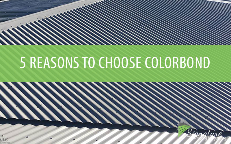 choosing colorbond signature roofing reroofing metal roofing